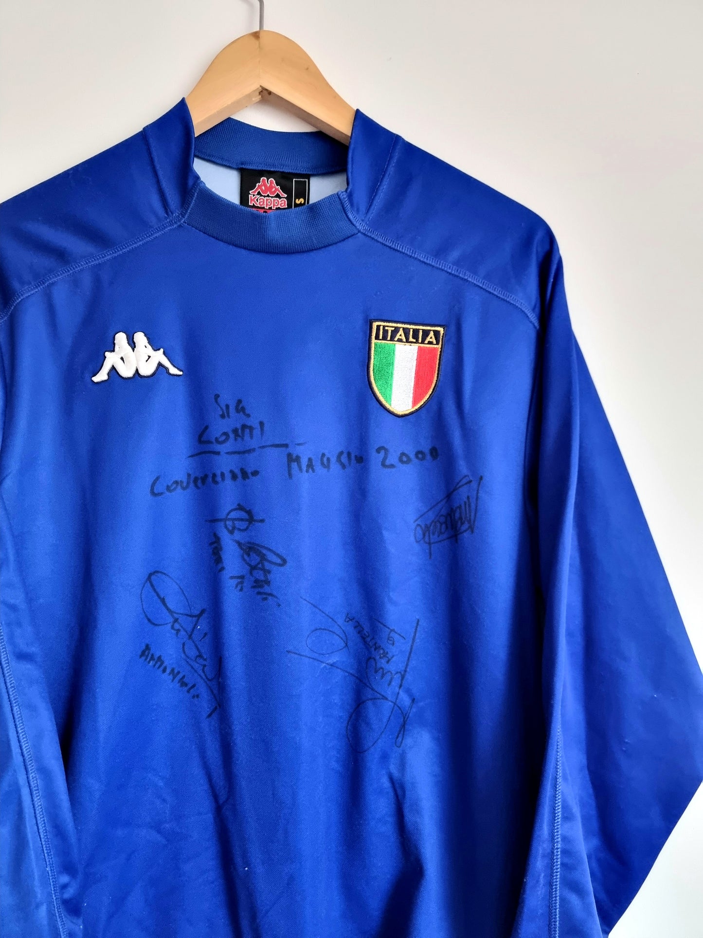 Kappa Italy 98/00 Signed Long Sleeve Home Shirt Small