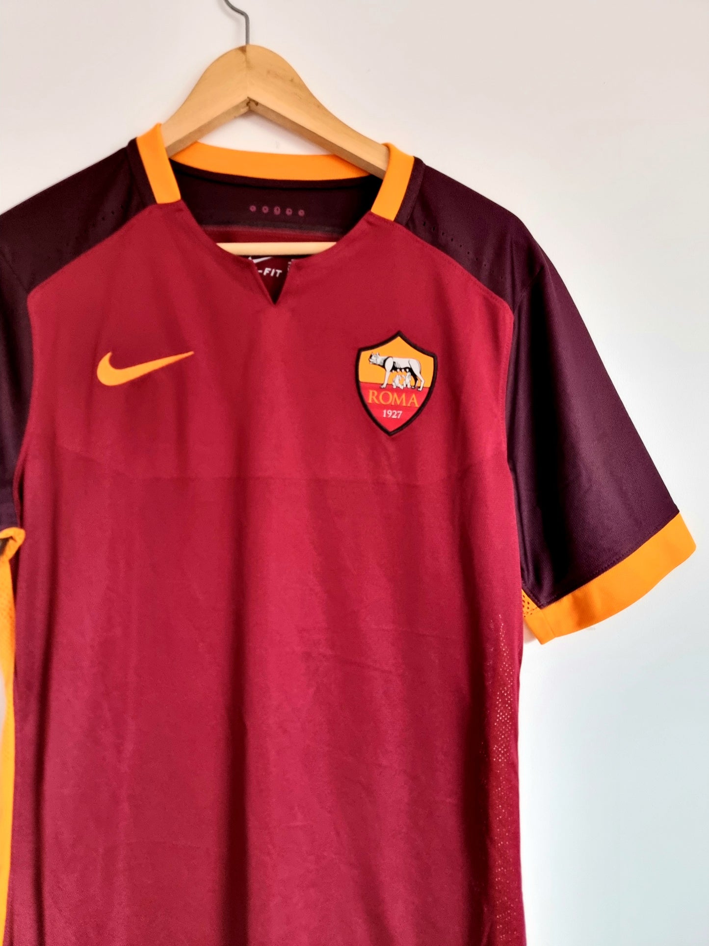 Nike Roma 15/16 'Sadiq 97' Player Issue Signed Home Shirt Large