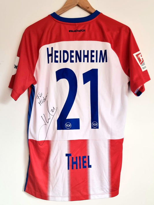 Nike Heidenheim 19/20 'Thiel 21' Signed Home Shirt Large