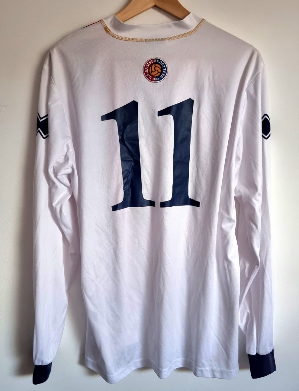 Errea U.S Sambenedettese Long Sleeve Away Shirt Large