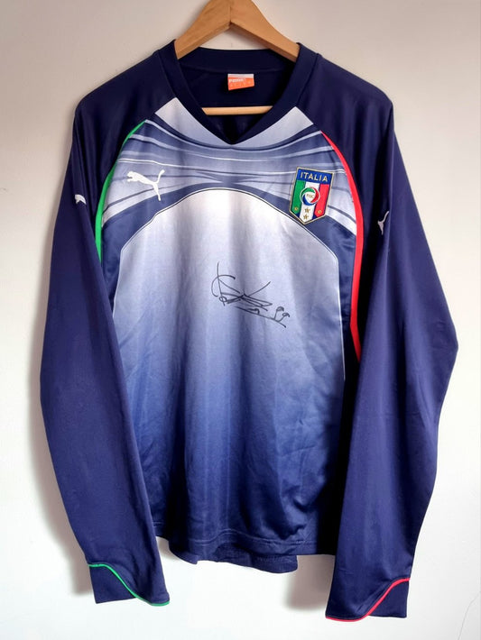 Puma Italy 11/12 Signed Long Sleeve Training Top Large