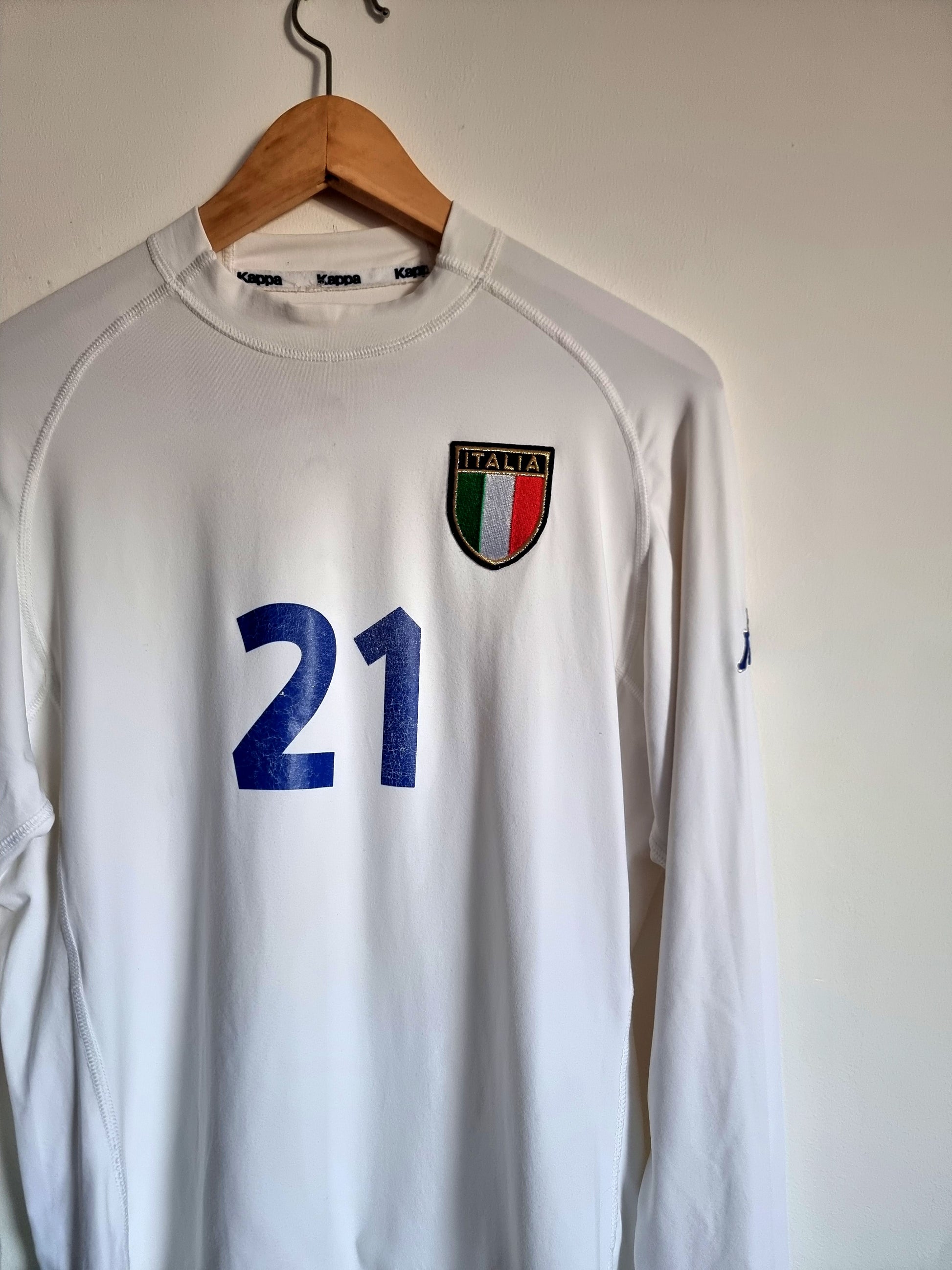 klif Ga wandelen Doe voorzichtig Kappa Italy 00/02 Long Sleeve Away Shirt Large – Granny's Football Store