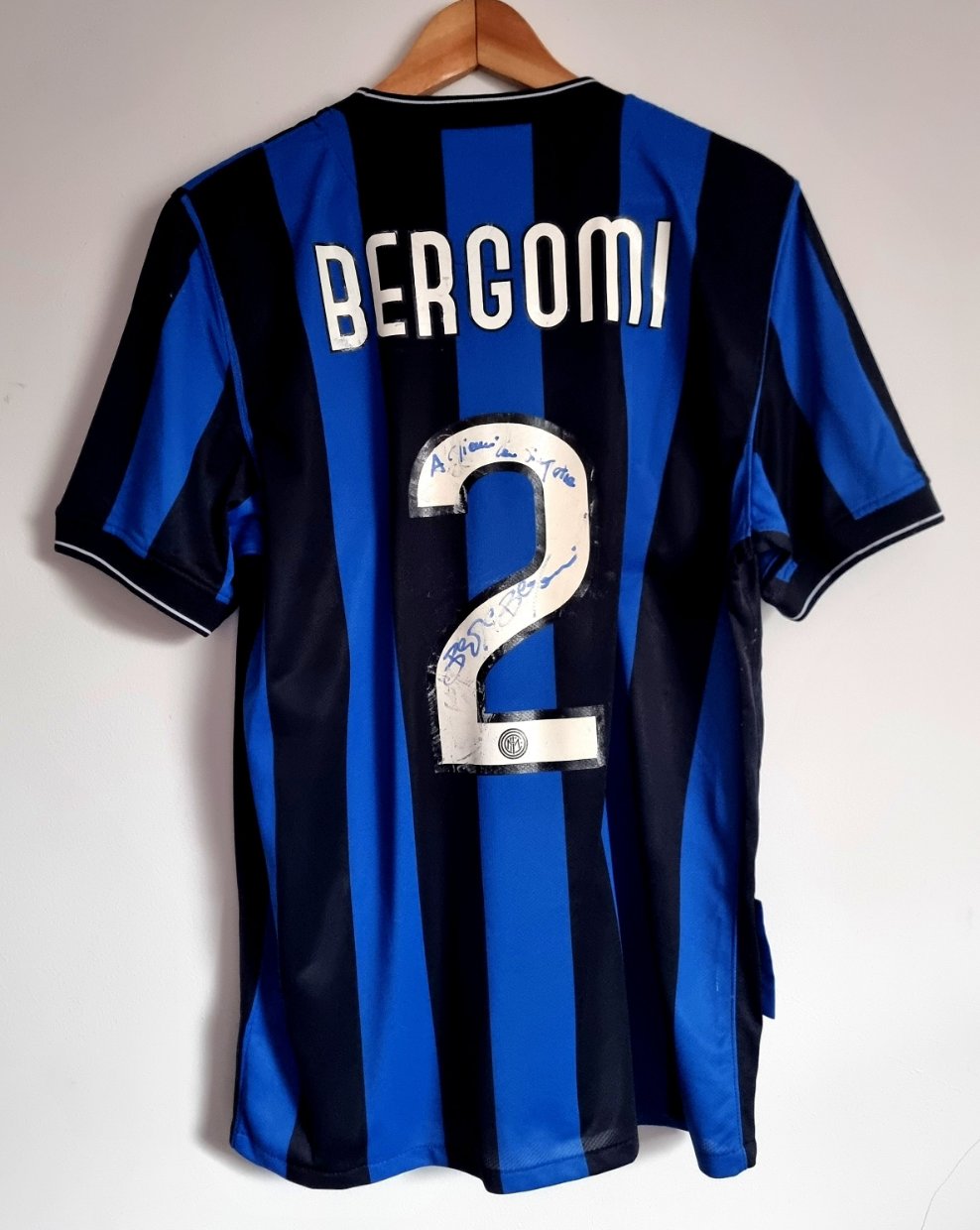 Nike Inter Milan 09/10 'Bergomi 2' Home Shirt Medium