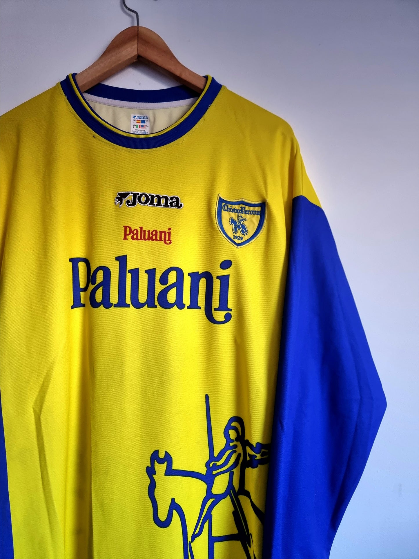 Joma Chievo Verona 02/03 Long Sleeve Home Large