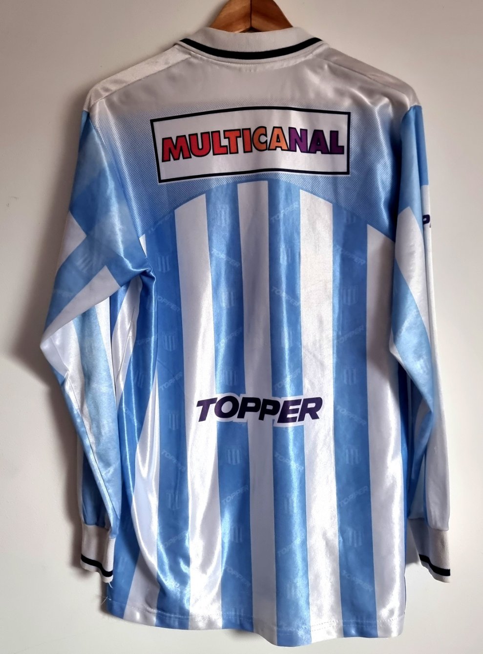 Topper Racing Club 95/96 Long Sleeve Home Shirt Large