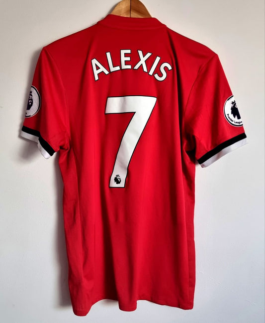Adidas Manchester United 17/18 'Alexis 7' Home Shirt Small