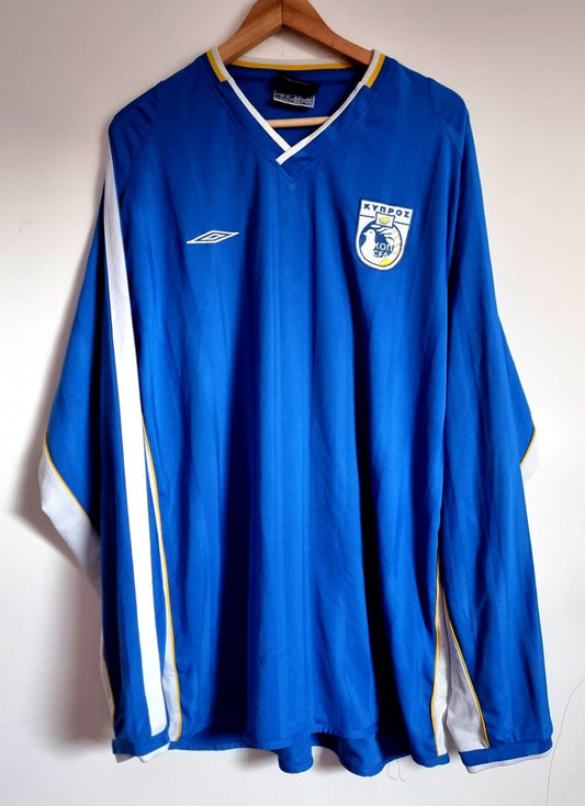 Umbro Cyprus 02/04 Long Sleeve Home Shirt XXL