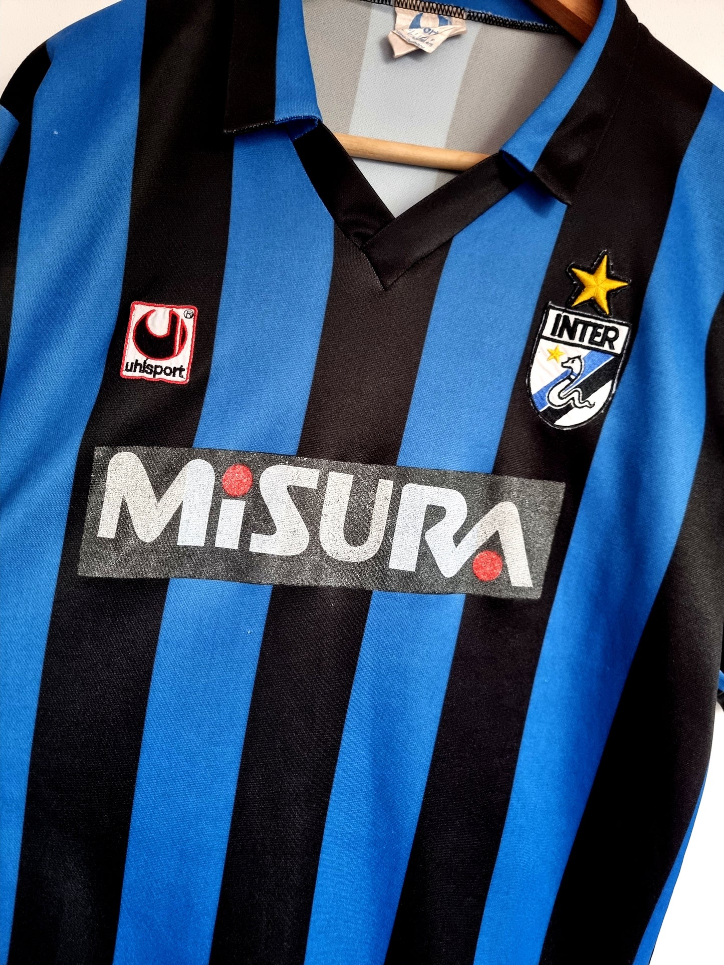 Uhlsport Inter Milan 88/89 Home Shirt Large