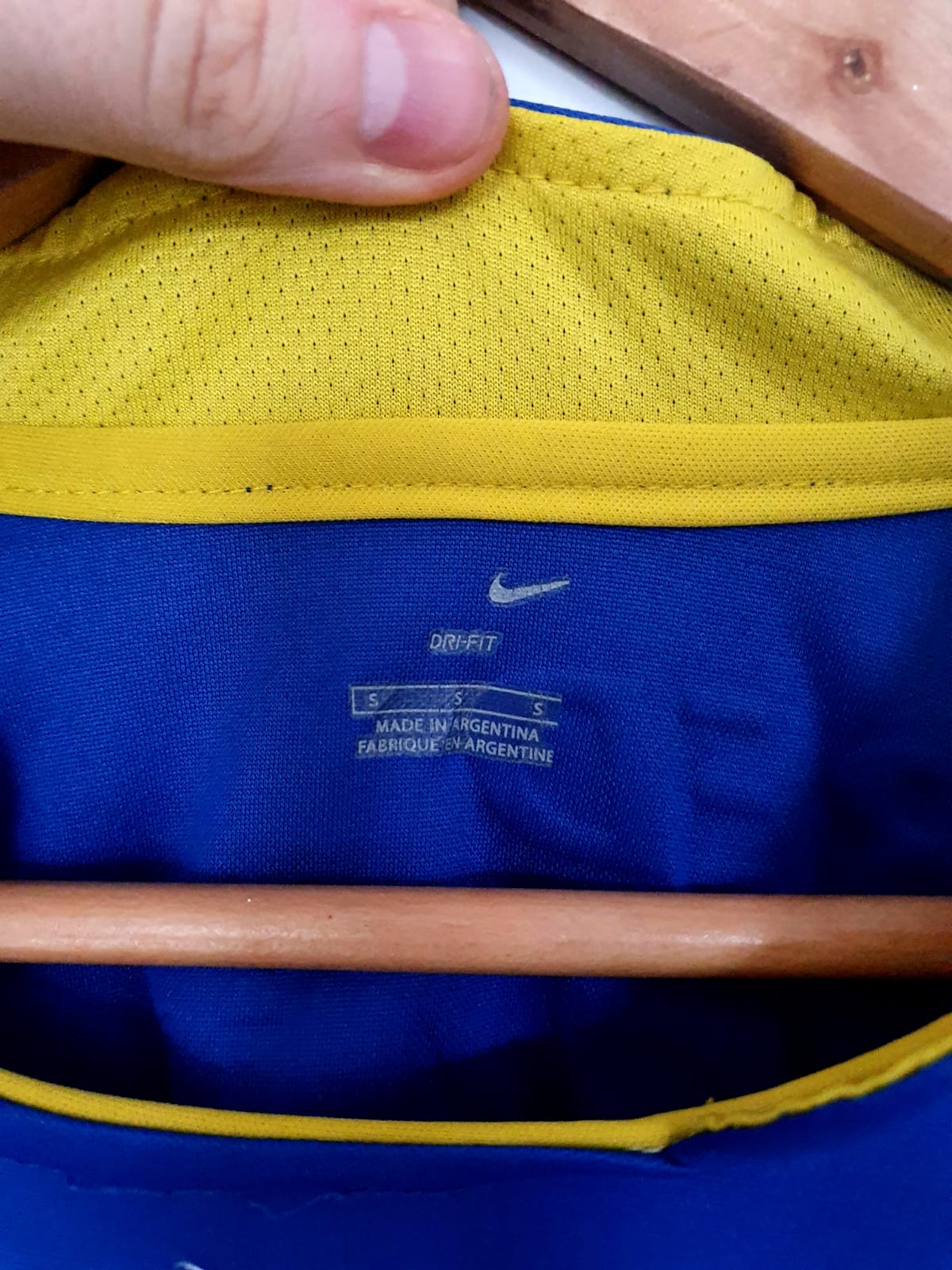 Nike Boca Juniors Home Shirt 2005/2006 'Insua 10' Small
